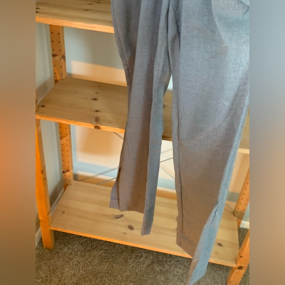 Urban Outfitters Straight Leg Trousers with Side Spits. Grey size Large.
